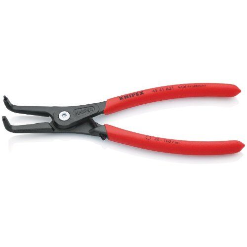  Präzisions-Sicherungsringzangen für Außenringe auf Wellen KNIPEX 49 41 A31 Präzisions-Sicherungsringzange für Außenringe auf Wellen mit rutschhemmendem Kunststoff überzogen grau atramentiert 210 mm 12381144