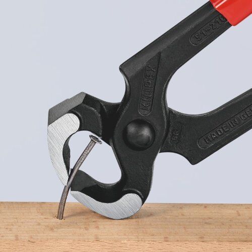  Hammerzange KNIPEX 51 01 210 Hammerzange mit Kunststoff überzogen schwarz atramentiert 210 mm 12381501