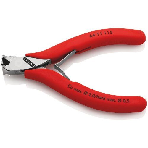  Elektronik-Vornschneider KNIPEX 64 11 115 Elektronik-Vornschneider mit Kunststoff überzogen 115 mm 12380505