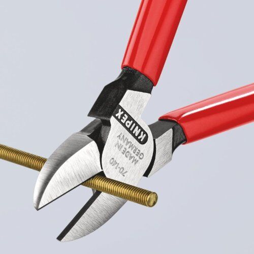  Schneidende Zangen Seitenschneider KNIPEX 70 01 140 Seitenschneider mit Kunststoff überzogen schwarz atramentiert 140 mm 12380456