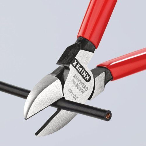  Schneidende Zangen Seitenschneider KNIPEX 70 01 140 Seitenschneider mit Kunststoff überzogen schwarz atramentiert 140 mm 12380456