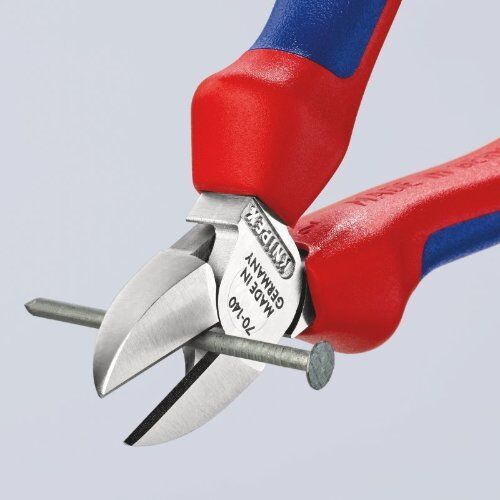  Schneidende Zangen Seitenschneider KNIPEX 70 05 140 Seitenschneider mit Mehrkomponenten-Hüllen verchromt 140 mm 12380440