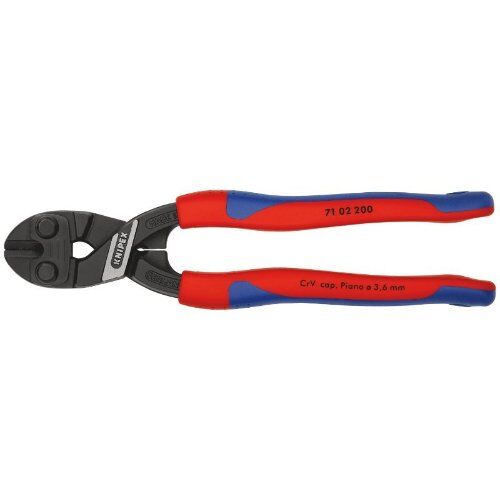  KNIPEX CoBolt® Kompakt-Bolzenschneider KNIPEX 71 02 200 CoBolt® Kompakt-Bolzenschneider mit schlanken Mehrkomponenten-Hüllen schwarz atramentiert 200 mm 12380431
