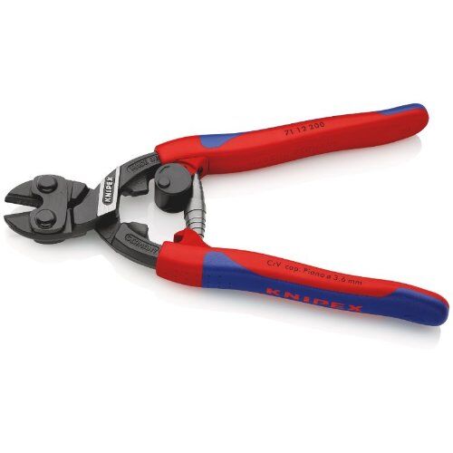  KNIPEX CoBolt® Kompakt-Bolzenschneider KNIPEX 71 12 200 CoBolt® Kompakt-Bolzenschneider mit schlanken Mehrkomponenten-Hüllen schwarz atramentiert 200 mm 12380425