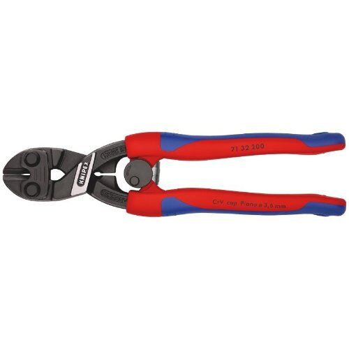  KNIPEX CoBolt® Kompakt-Bolzenschneider KNIPEX 71 32 200 CoBolt® Kompakt-Bolzenschneider mit schlanken Mehrkomponenten-Hüllen schwarz atramentiert 200 mm 12380430
