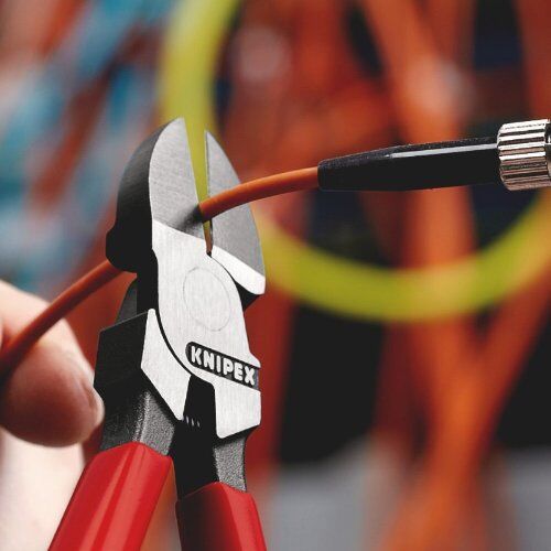  Seitenschneider für Lichtwellenleiter (Glasfaserkabel) KNIPEX 72 51 160 Seitenschneider für Lichtwellenleiter (Glasfaserkabel) mit Kunststoff überzogen 160 mm 12380536