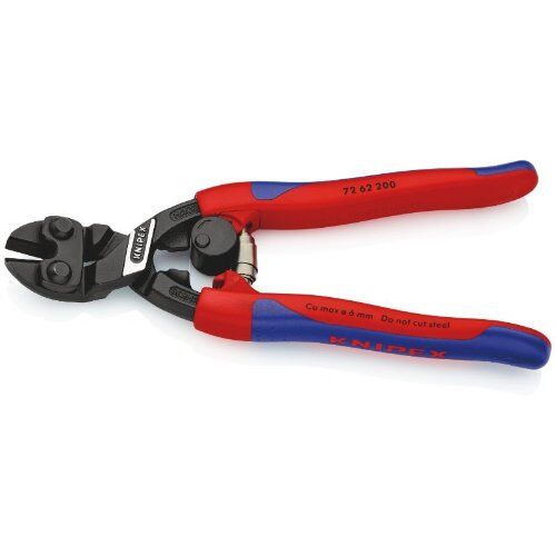 Kraft-Bündigschneider für Weichmetall und Kunststoff KNIPEX 72 62 200 Kraft-Bündigschneider für Weichmetall und Kunststoff mit schlanken Mehrkomponenten-Hüllen schwarz atramentiert 200 mm 12380537
