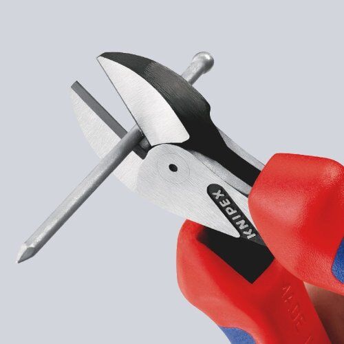  KNIPEX X-Cut® Kompakt-Seitenschneider hochübersetzt KNIPEX 73 02 160 X-Cut® Kompakt-Seitenschneider hochübersetzt mit Mehrkomponenten-Hüllen schwarz atramentiert 160 mm 12380540