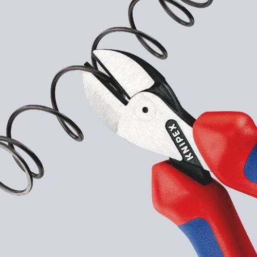  KNIPEX X-Cut® Kompakt-Seitenschneider hochübersetzt KNIPEX 73 02 160 X-Cut® Kompakt-Seitenschneider hochübersetzt mit Mehrkomponenten-Hüllen schwarz atramentiert 160 mm 12380540