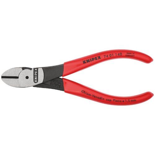  Schneidende Zangen Kraft-Seitenschneider KNIPEX 74 01 140 Kraft-Seitenschneider mit Kunststoff überzogen schwarz atramentiert 140 mm 12380485
