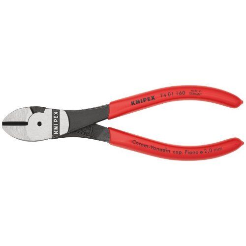  Schneidende Zangen Kraft-Seitenschneider KNIPEX 74 01 160 Kraft-Seitenschneider mit Kunststoff überzogen schwarz atramentiert 160 mm 12380473