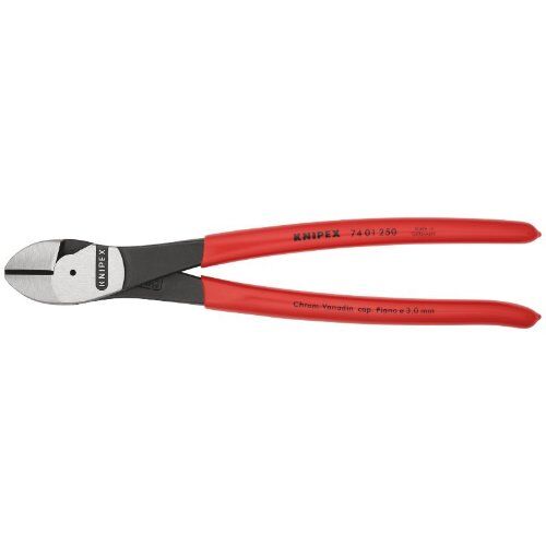  Schneidende Zangen Kraft-Seitenschneider KNIPEX 74 01 250 Kraft-Seitenschneider mit Kunststoff überzogen schwarz atramentiert 250 mm 12380481