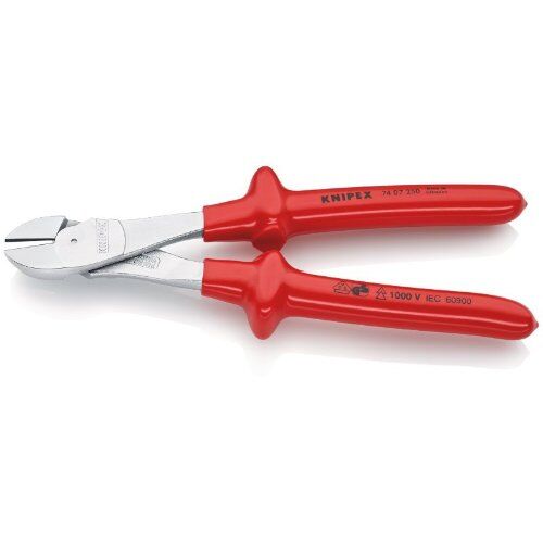  Schneidende Zangen Kraft-Seitenschneider KNIPEX 74 07 250 Kraft-Seitenschneider tauchisoliert, VDE-geprüft verchromt 250 mm 12380478