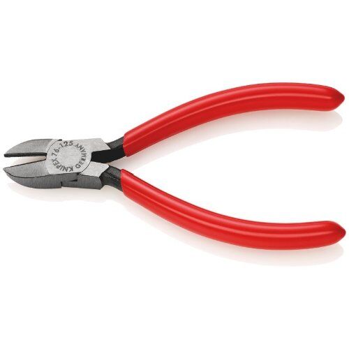 Schneidende Zangen Seitenschneider für Elektromechaniker KNIPEX 76 01 125 Seitenschneider für Elektromechaniker mit Kunststoff überzogen schwarz atramentiert 125 mm 12380549