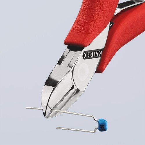  Elektronik-Seitenschneider mit durchgestecktem Gelenk KNIPEX 77 01 115 Elektronik-Seitenschneider mit Kunststoff überzogen 115 mm 12380565