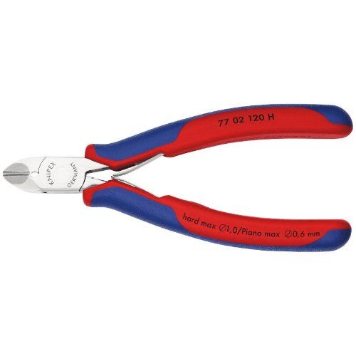  Elektronik-Seitenschneider mit eingesetzter Hartmetallschneide KNIPEX 77 02 120 H Elektronik-Seitenschneider mit eingesetzter Hartmetallschneide mit Mehrkomponenten-Hüllen 120 mm 12380578