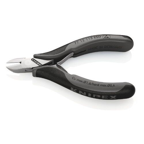  Elektronik-Seitenschneider ESD KNIPEX 77 12 115 ESD Elektronik-Seitenschneider ESD mit Mehrkomponenten-Hüllen 115 mm 12380576