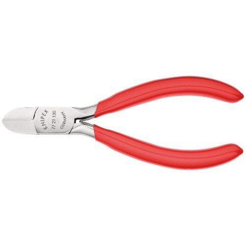  Elektronik-Seitenschneider mit durchgestecktem Gelenk KNIPEX 77 21 130 Elektronik-Seitenschneider mit Kunststoff überzogen 130 mm 12380566