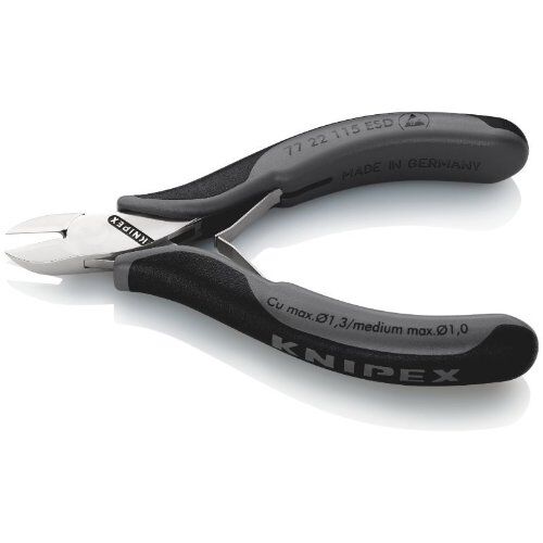  Elektronik-Seitenschneider ESD KNIPEX 77 22 115 ESD Elektronik-Seitenschneider ESD mit Mehrkomponenten-Hüllen 115 mm 12380577