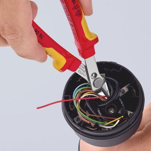  Electronic Super Knips® KNIPEX 78 06 125 Electronic Super Knips® VDE isoliert mit Mehrkomponenten-Hüllen, VDE-geprüft 125 mm 12380587