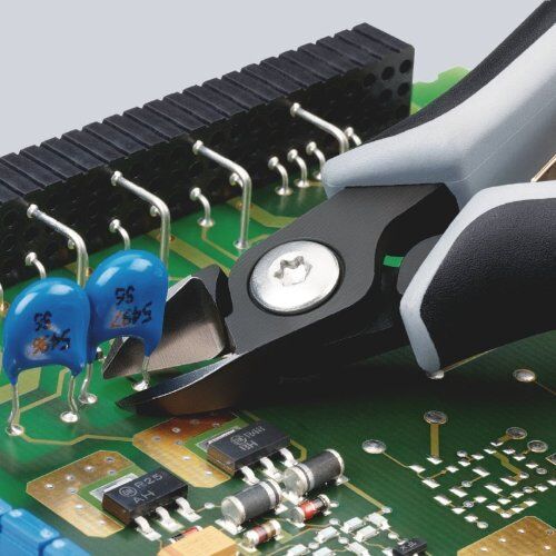  Präzisions-Elektronik-Seitenschneider ESD KNIPEX 79 42 125 Z ESD Präzisions-Elektronik-Seitenschneider ESD mit Mehrkomponenten-Hüllen brüniert 125 mm 12380608