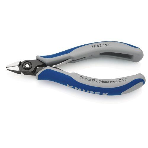  Präzisions-Elektronik-Seitenschneider KNIPEX 79 52 125 Präzisions-Elektronik-Seitenschneider mit Mehrkomponenten-Hüllen brüniert 125 mm 12380612