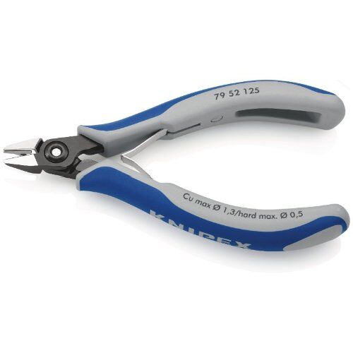  Präzisions-Elektronik-Seitenschneider KNIPEX 79 52 125 Präzisions-Elektronik-Seitenschneider mit Mehrkomponenten-Hüllen brüniert 125 mm 12380612