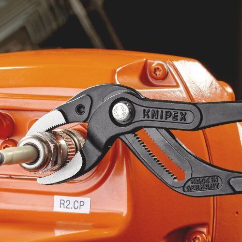  KNIPEX SpeedGrip® Siphon- und Connectorenzangen KNIPEX 81 01 250 Siphon- und Connectorenzange "SpeedGrip" Siphon- und Connectorenzangen mit rutschhemmendem Kunststoff überzogen schwarz atramentiert 250 mm 12381233