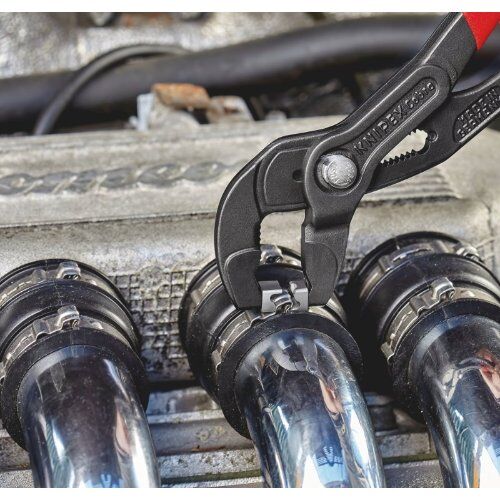  Schlauchschellenzangen für Click-Schellen KNIPEX 85 51 250 C Schlauchschellenzange für Click-Schellen mit rutschhemmendem Kunststoff überzogen grau atramentiert 250 mm 12381258