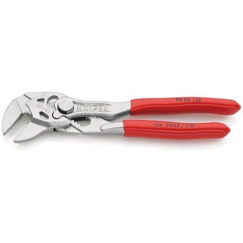  Zangenschlüssel Zange und Schraubenschlüssel in einem Werkzeug KNIPEX 86 03 125 Mini-Zangenschlüssel Zange und Schraubenschlüssel in einem Werkzeug mit Kunststoff überzogen verchromt 125 mm 12380284