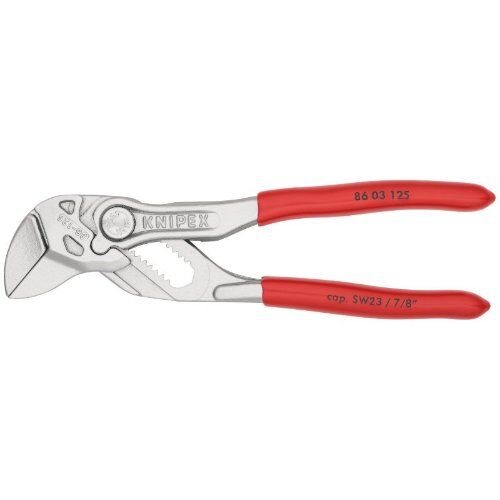  Zangenschlüssel Zange und Schraubenschlüssel in einem Werkzeug KNIPEX 86 03 125 Mini-Zangenschlüssel Zange und Schraubenschlüssel in einem Werkzeug mit Kunststoff überzogen verchromt 125 mm 12380284