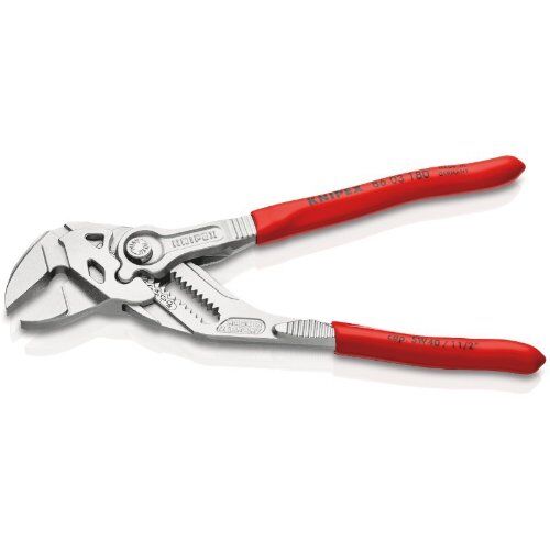  Zangenschlüssel Zange und Schraubenschlüssel in einem Werkzeug KNIPEX 86 03 180 Zangenschlüssel Zange und Schraubenschlüssel in einem Werkzeug mit Kunststoff überzogen verchromt 180 mm 12380291
