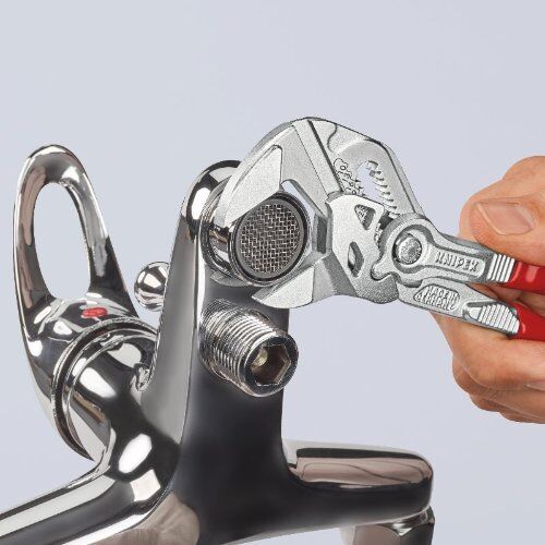  Zangenschlüssel Zange und Schraubenschlüssel in einem Werkzeug KNIPEX 86 03 180 Zangenschlüssel Zange und Schraubenschlüssel in einem Werkzeug mit Kunststoff überzogen verchromt 180 mm 12380291