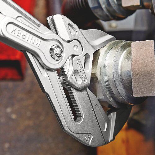  Zangenschlüssel XL Zange und Schraubenschlüssel in einem Werkzeug KNIPEX 86 03 400 Zangenschlüssel XL Zange und Schraubenschlüssel in einem Werkzeug mit Kunststoff überzogen verchromt 400 mm 12381272