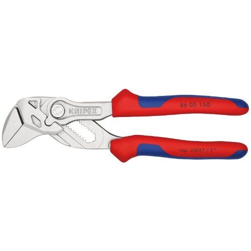  Zangenschlüssel Zange und Schraubenschlüssel in einem Werkzeug KNIPEX 86 05 150 Zangenschlüssel Zange und Schraubenschlüssel in einem Werkzeug mit Mehrkomponenten-Hüllen verchromt 150 mm 12381226