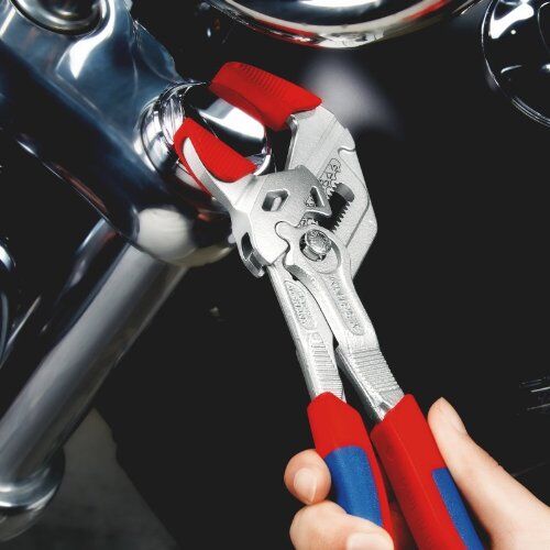  Zangenschlüssel Zange und Schraubenschlüssel in einem Werkzeug KNIPEX 86 05 250 Zangenschlüssel Zange und Schraubenschlüssel in einem Werkzeug mit Mehrkomponenten-Hüllen verchromt 250 mm 12380282