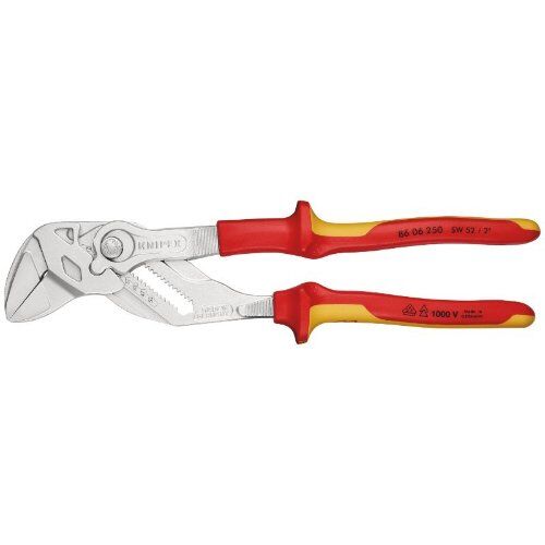  Zangenschlüssel Zange und Schraubenschlüssel in einem Werkzeug KNIPEX 86 06 250 Zangenschlüssel Zange und Schraubenschlüssel in einem Werkzeug mit Kunststoff überzogen verchromt 250 mm 12381228