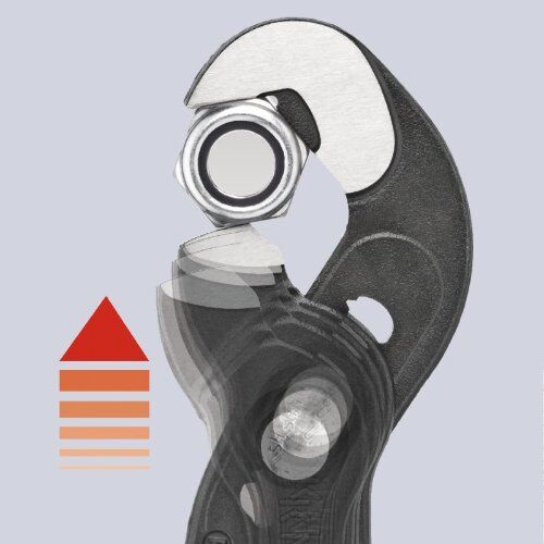  Rohr- und Wasserpumpenzangen KNIPEX 87 41 250 Schraubzange mit rutschhemmendem Kunststoff überzogen grau atramentiert 250 mm 12380294