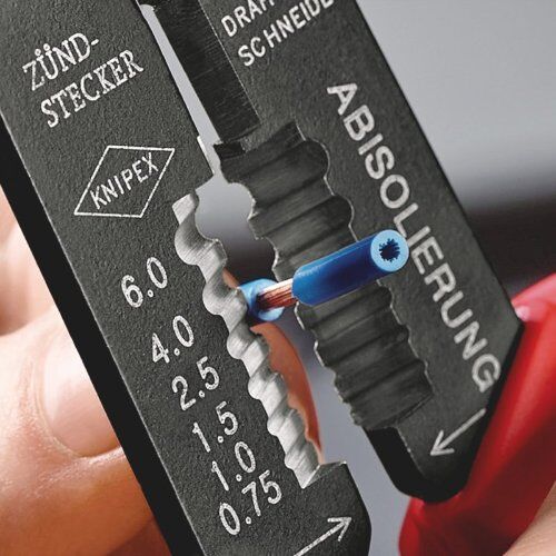 Crimpzangen Crimpzangen KNIPEX 97 21 215 B SB Crimpzange mit Mehrkomponenten-Hüllen schwarz lackiert 230 mm 12380644