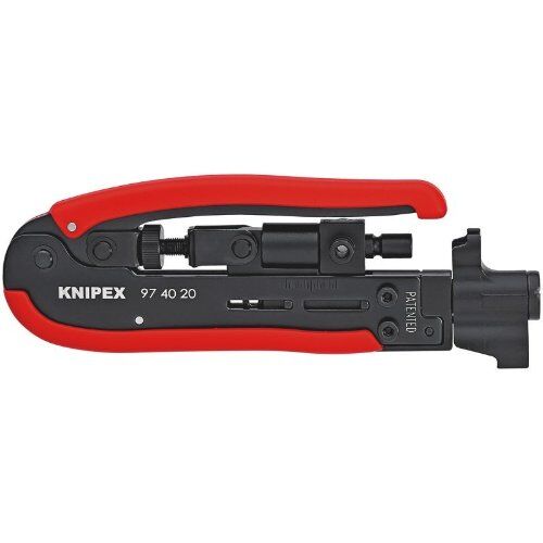  Kompressionswerkzeug für Koaxial-Stecker KNIPEX 97 40 20 SB Kompressionswerkzeug  175 mm 12380648