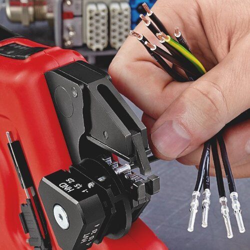  KNIPEX eCrimp Elektromechanische Crimp-Systemzange für auswechselbare Crimpeinsätze KNIPEX 97 43 E US eCrimp Elektromechanische Crimp-Systemzange für auswechselbare Crimpeinsätze 270 mm 12380706