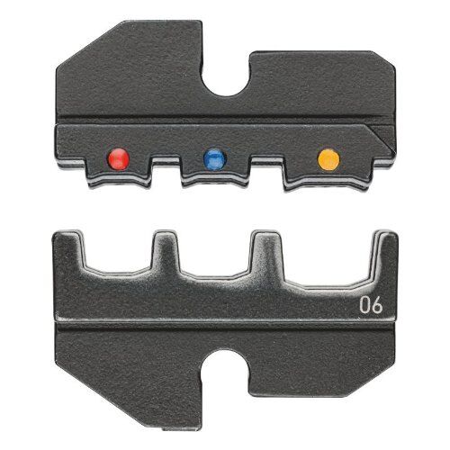  Crimpeinsätze für KNIPEX Crimp-Systemzangen Artikel-Nr.: 97 43 xx KNIPEX 97 49 06 Crimpeinsatz für isolierte Kabelschuhe + Steckverbinder 12380677