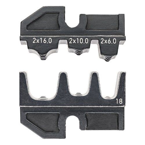  Crimpeinsätze für KNIPEX Crimp-Systemzangen Artikel-Nr.: 97 43 xx KNIPEX 97 49 18 Crimpeinsatz für Twin-Aderendhülsen 12380700