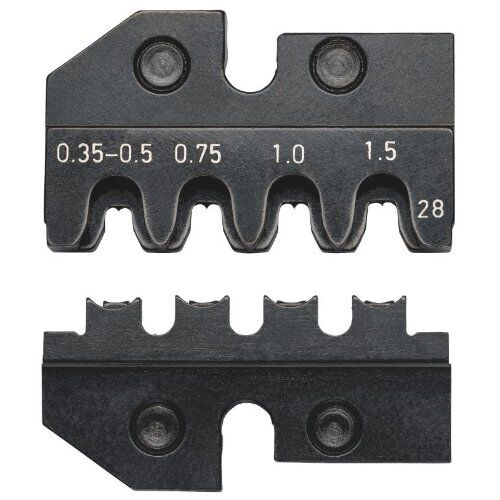  Crimpeinsätze für KNIPEX Crimp-Systemzangen Artikel-Nr.: 97 43 xx KNIPEX 97 49 28 Crimpeinsatz für Stecker der AMP-Superseal 1.5 Serie von Tyco Electronics 12380663