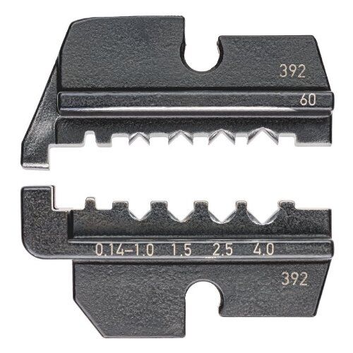  Crimpeinsätze für KNIPEX Crimp-Systemzangen Artikel-Nr.: 97 43 xx KNIPEX 97 49 60 Crimpeinsatz für gedrehte Kontakte (HTS + Harting) 12380676