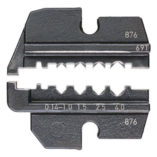  Crimpeinsätze für KNIPEX Crimp-Systemzangen Artikel-Nr.: 97 43 xx KNIPEX 97 49 69 1 Crimpeinsatz für Solar-Steckverbinder gesis® solar PST 40 (Wieland) 12380662