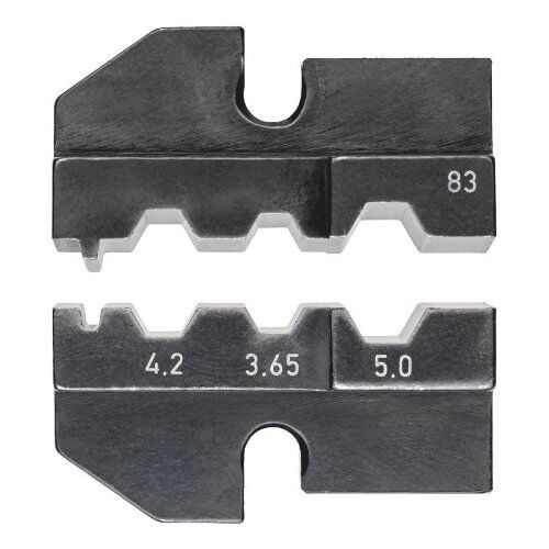  Crimpeinsätze für KNIPEX Crimp-Systemzangen Artikel-Nr.: 97 43 xx KNIPEX 97 49 83 Crimpeinsatz für FSMA-, ST-, SC-, STSC/K-Stecker 12380674