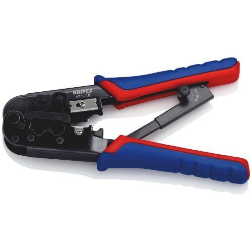  Crimpzange für Westernstecker KNIPEX 97 51 10 Crimpzange für Westernstecker mit Mehrkomponenten-Hüllen brüniert 190 mm 12380726