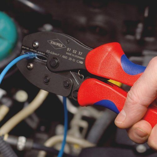  KNIPEX PreciForce® Crimpzangen KNIPEX 97 52 37 PreciForce® Crimpzange mit Mehrkomponenten-Hüllen brüniert 220 mm 12380757