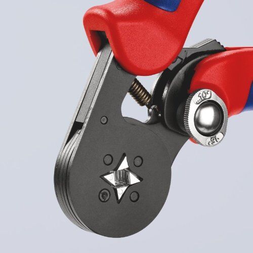  Selbsteinstellende Crimpzangen für Aderendhülsen mit Seiteneinführung KNIPEX 97 53 04 SB Selbsteinstellende Crimpzange für Aderendhülsen mit Seiteneinführung mit Mehrkomponenten-Hüllen brüniert 180 mm 12380778